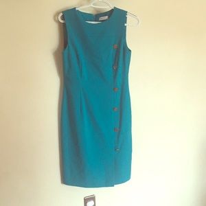 Calvin Klein turquoise dress, (Size 4)